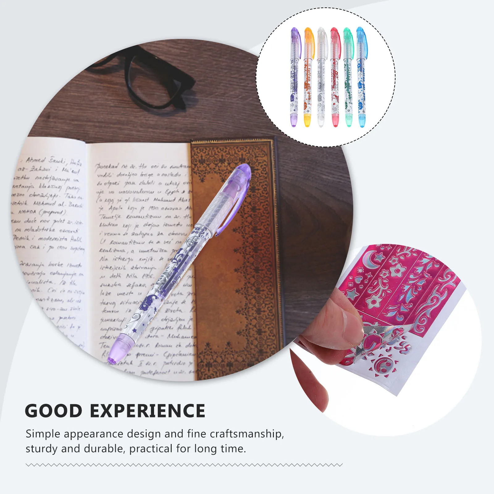 

12Pcs Washable Tattoo Gel Pen Kids Safe Ink Durable Markers DIY Drawing Writing Coloring Tattoo Gel Pen DIY Painting Supplies