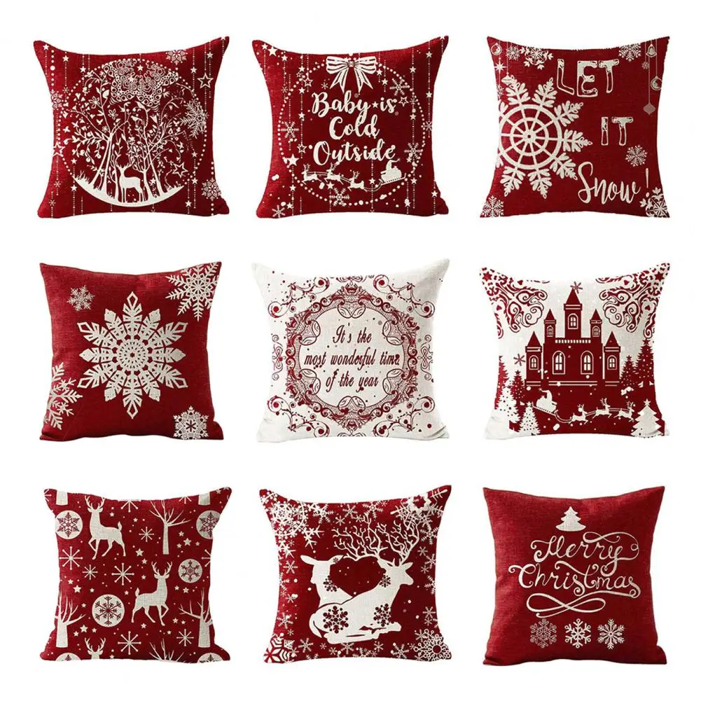 Attractive Throw Pillow Case Hidden Zipper Dust Proof Pillow Slipcover Bedroom Bed Throw Cover Home Decor