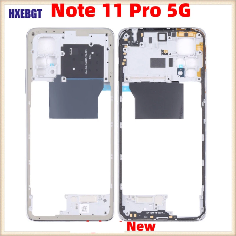 Middle Frame For Xiaomi Redmi Note 11 Pro 5G Global Version With Volume Button Front Housing Middle Bezel Chassis Parts