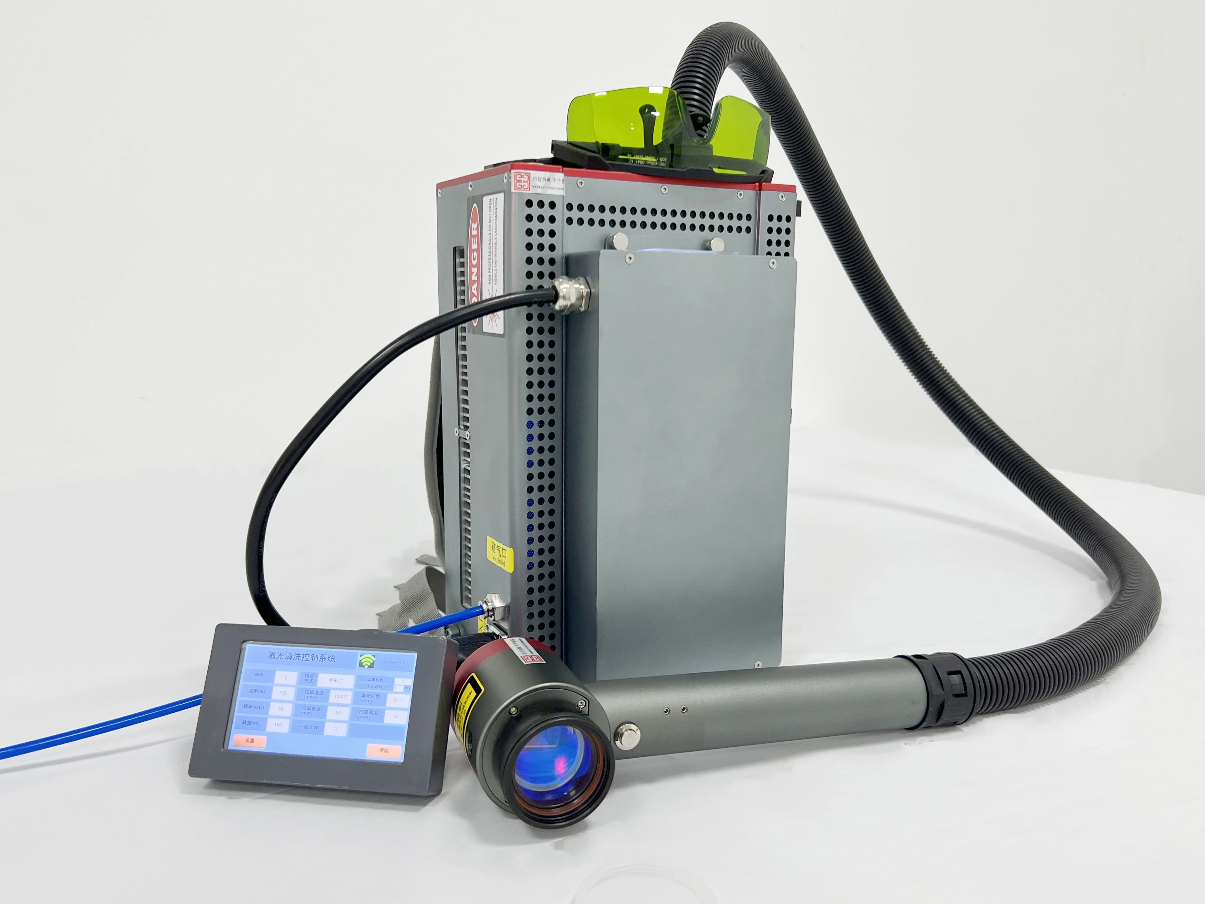 MAXWAVE Macchina portatile per la pulizia laser a fibra a impulsi 300W 200W 100W JPT multimodale per legno pietra vernice strumento versatile