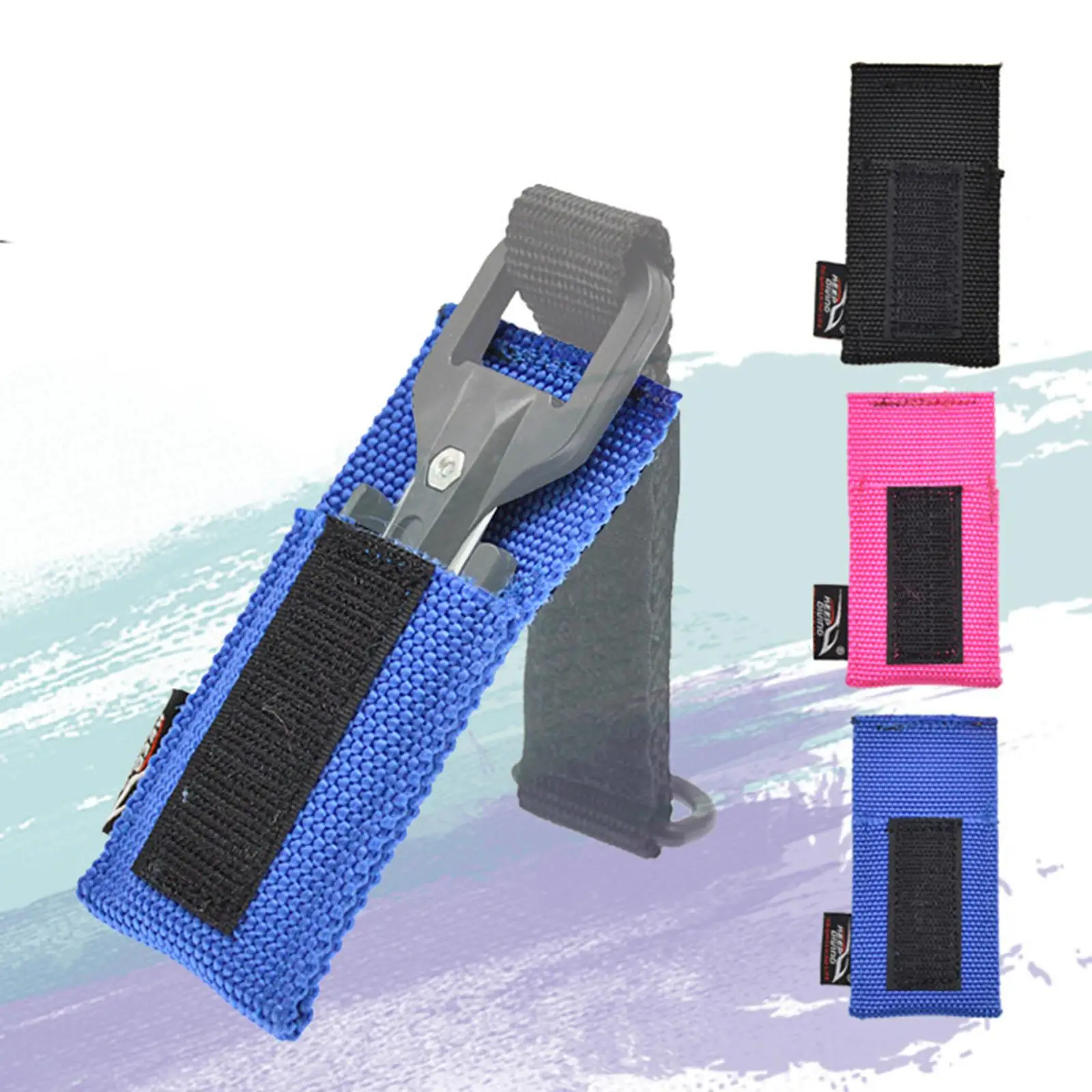 

Scuba Cutter Protective Pouch with D Ring Webbing Bag for Free Diving Pin and Spearfishing Tools