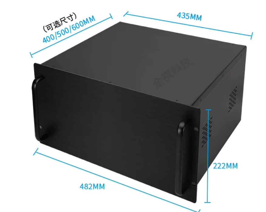 

black 19 inch 5U project DIY chassis data switch box Chassis power communication server chassis 482*222*400 mm