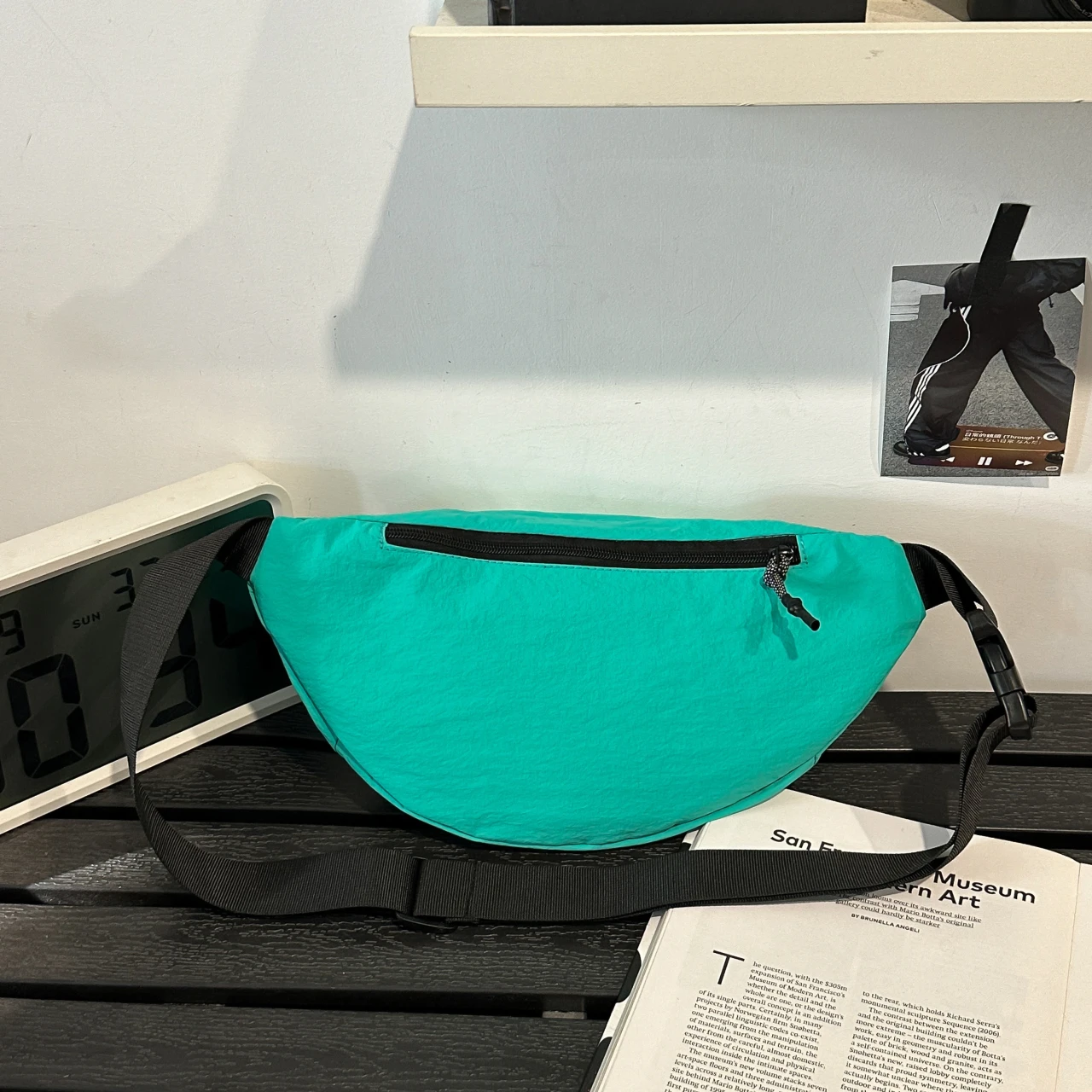 Confezione da petto. Borsa da petto in tinta unita da uomo semplice borsa a tracolla giapponese per il tempo libero nuova borsa sportiva borsa da uomo borsa a tracolla da donna