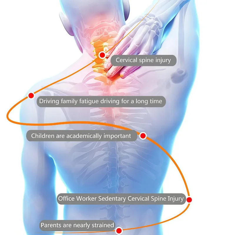 

Wireless Neck massage Intelligent Back Neck Spine Cervical Body Massage MachineIt adopts a streamlined design