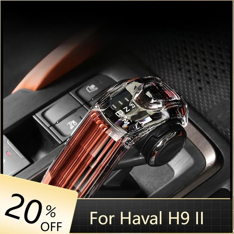 

Crystal Gear Shift Knob Head Cover Gear Lever Decoration Sticker For Great Wall Haval H9 2024 2025 Accessories