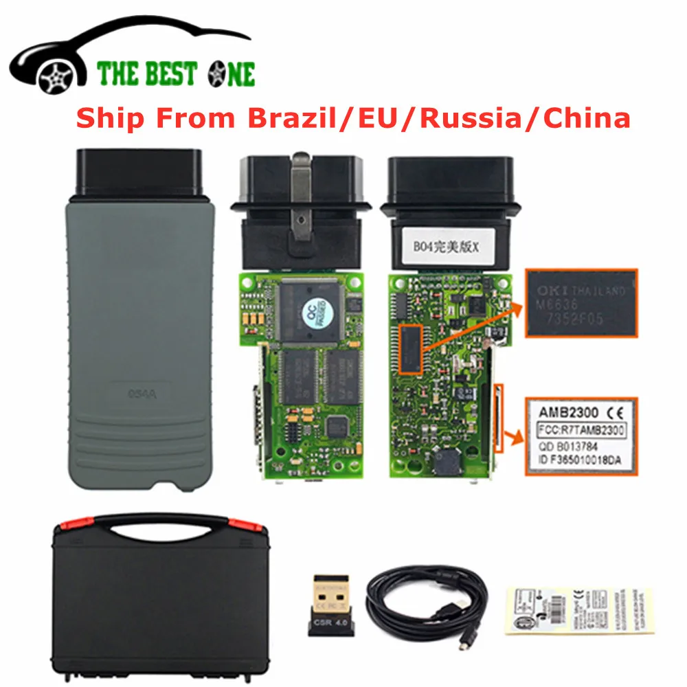 الأصلي أوكي 5054A الماسح الضوئي V7.2.1 بلوتوث AMB2300 رقاقة كاملة 5054 واي فاي FW V1.9.4 SW V23.05 UDS أداة تشخيص السيارة