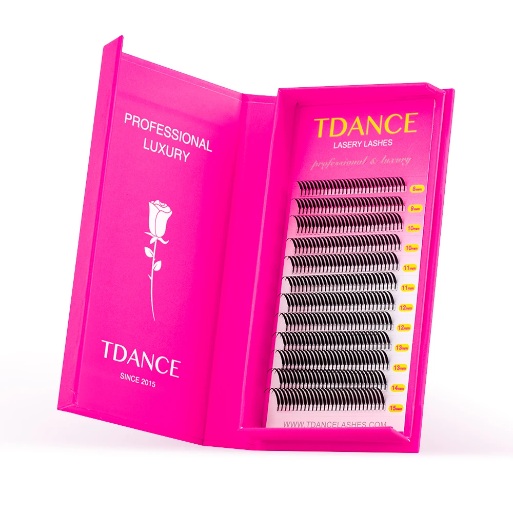 TDANCE Neuer Trend: Solide, dünne Anime-Wimpern, Dicke 0,07 mm, Comic-Wimpern, Einzelwimpern, natürlich, C- und D-Biegung, 0,10 mm, Wimpernverlängerungen – Detail 6