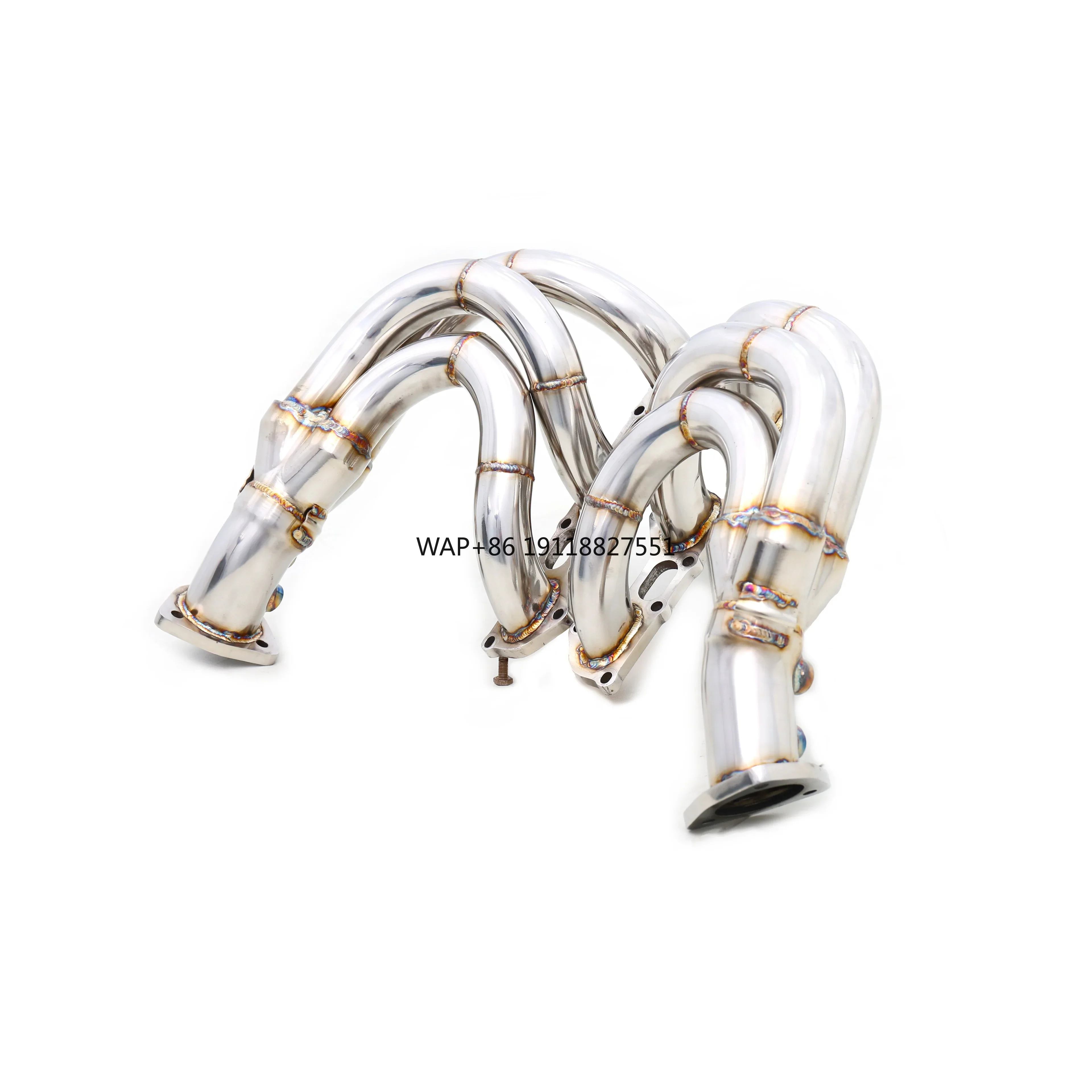 OEM Custom 304 Stainless Steel Catless Decat Manifold Headers Designed for 718 GT4 RS 4.0 718 Cayman 718 Exhaust Pipes