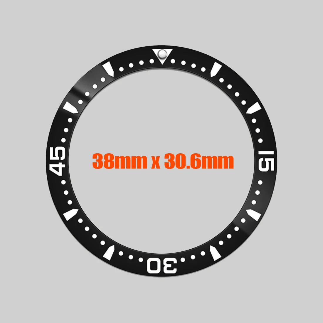 38x30.6mm LG Ceramic Bezel Insert SUB Bezel Ring Fit for LG SUB SKX007 SRPD Watch Case Curved Ceramic Bezel Ring Spare Parts