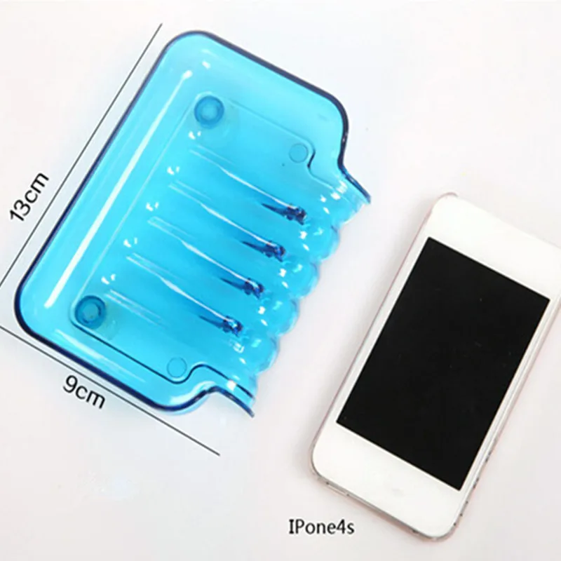 NEW Waterfall Plastic Soap Dish Bathroom Accessories Drain Soap Box Shower Soap Holder Draining Kitchen Sink Sponge Holder