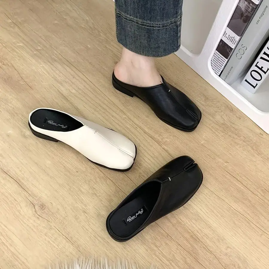 2024 Fashion Tabi Ninja Shoes Woman Flats Ballet Trotters Split Toe Pumps Ladies Round Heeled Loafers Femmes Tacones Moccasins