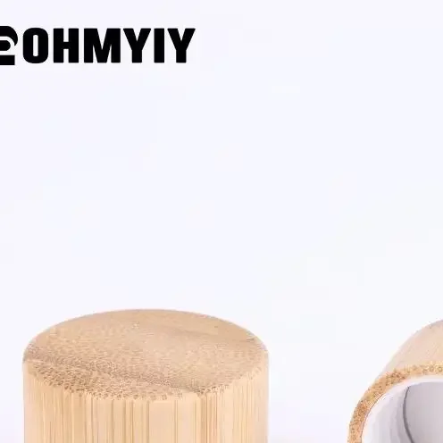 5 Pcs Eco-friendly Screw Bamboo Bottle Caps With Reducer Replace Empty Bottle Caps With Drop Plug Real Bamboo Cover Screw Cap