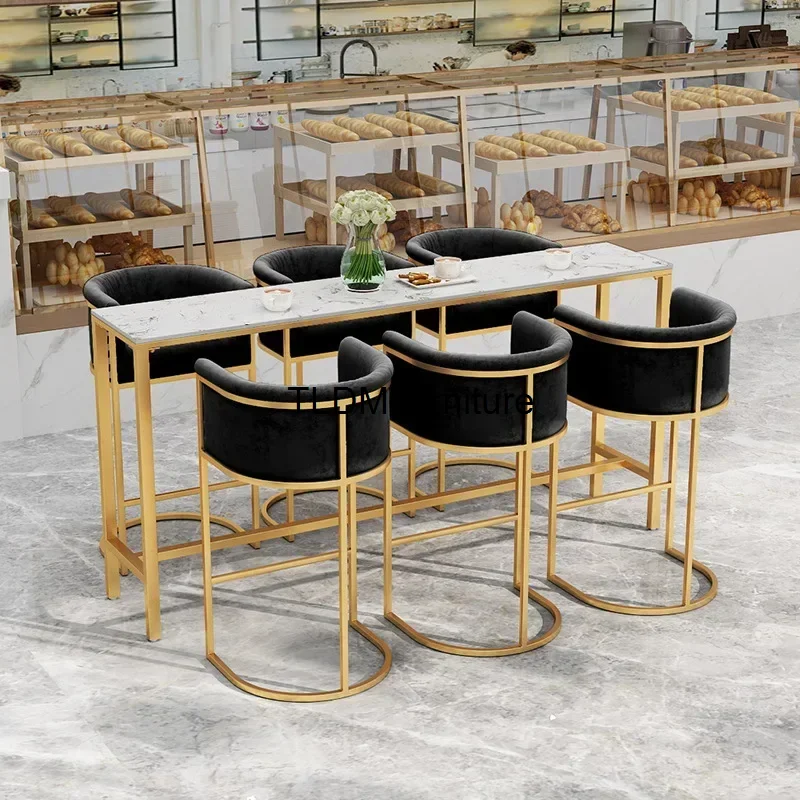 

Waiting Barstool Dining Chairs Soft Nordic with Backrest Velour Kitchen Bar Luxury Modern Leisure Taburete Cocina Bar Furniture