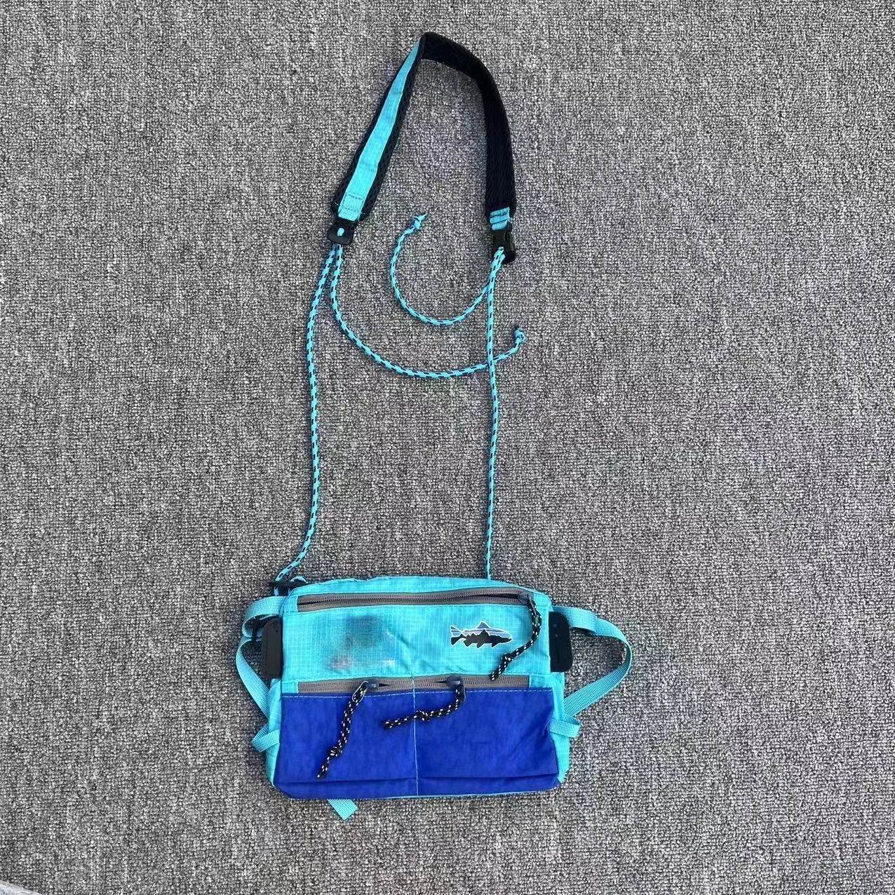 2026 New Trendy Brand Single Shoulder Crossover Small Bag with Grid Contrast Color Single Shoulder Bag