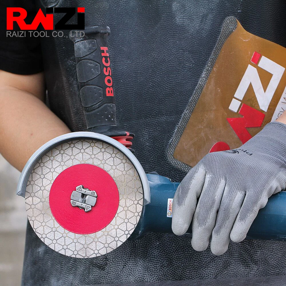 RAIZI 5inch/125mm XLOCK Diamond Saw Blade For Cutting and Grinding Tile Ceramic Porcelain Diamond Tile Cut Disc Blade