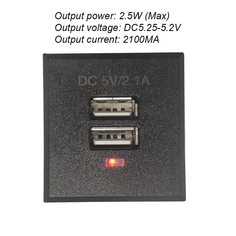 Card Type Ingebed Usb Opladen Power Adapter Desktop Stopcontact