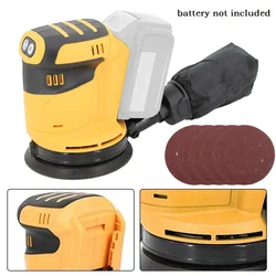 90W Electric Car Polisher 125mm Brush Motor Cordless Orbital Sander Wood Grinder Metal Polishing Grinding Sanding Machine 3Speed