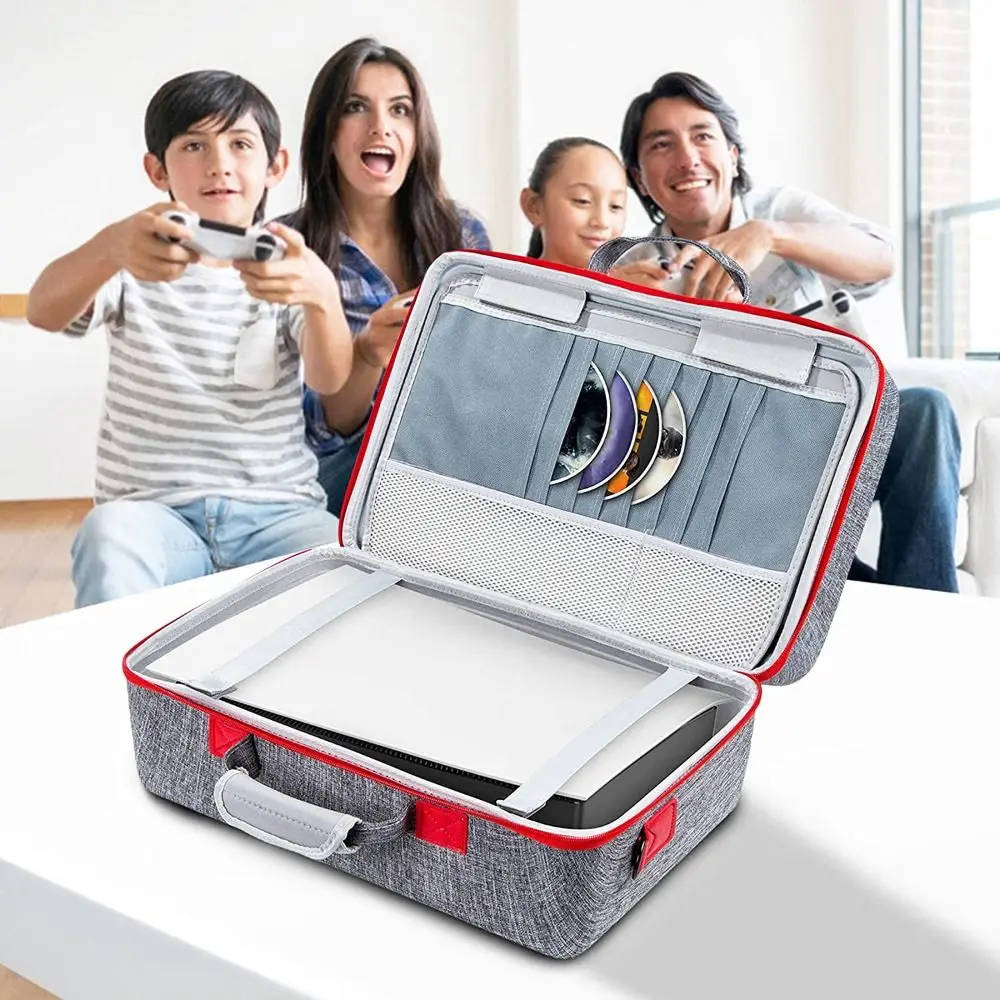 

Fall Prevention Game Console Storage Bag EVA Wear-resistant Protective Sleeve Durable Large Capacity for Playstation 5