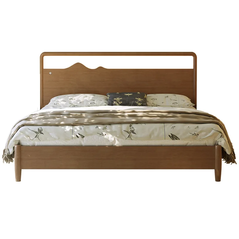 #Modern Solid Oak Soft Bed for Children & Infants Eco-Friendly Durable Bedroom Furniture Set