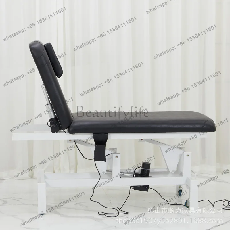 Factory Direct Sales Electric bed with wheel beauty salon special Chinese medicine massage eyelash bed 4