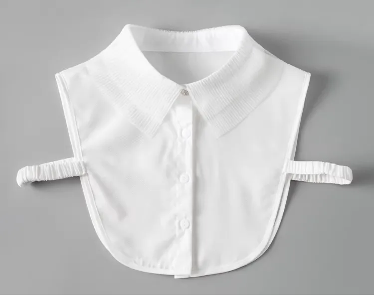 

Versatile white chiffon shirt with fake collar,Women's sweater sweatshirt decorative collar,Korean style fake collar