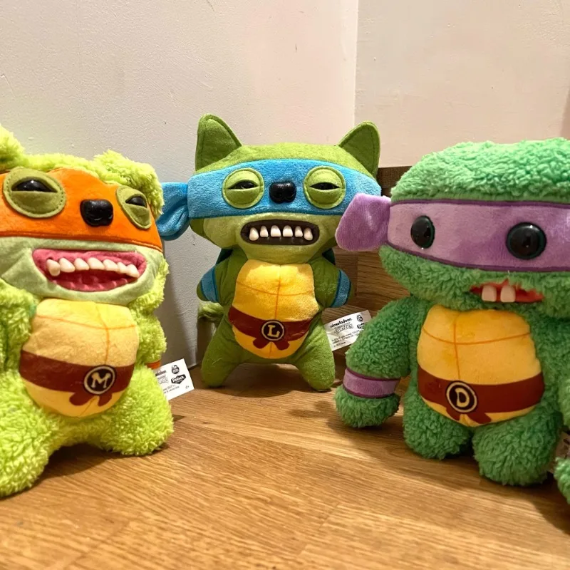 Fuggler Soft Plush Doll Teenage Mutant Ninja Turtles Ugly Cute Teeth Monster Toys Leonardo Cartoon Anime Figures Trend Xmas Gift
