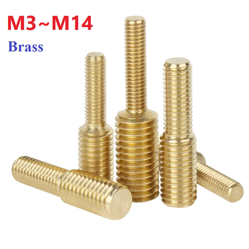 Brass Conversion Screw Thread Adapter Converter Bolt Male To Male Double Head Transfer Camera Screws M3 M4 M5 M6 M8 M10 M12