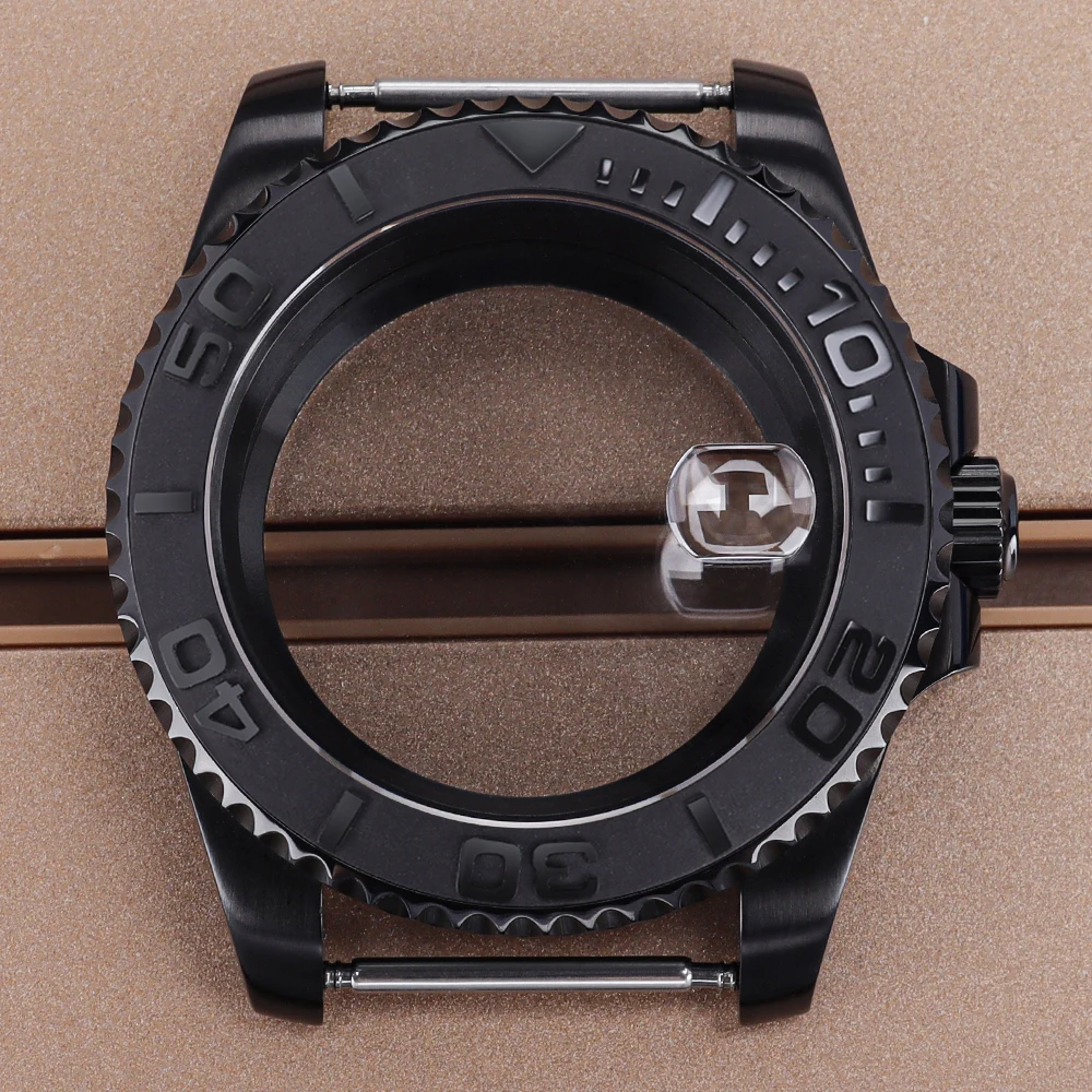 

40mm High-quality Watch Case Ceramic Bezel Sapphire Crystal For NH35 NH36 NH34 NH38 Miyota8215 ETA2824 PT5000 SUB GMT YACHT part