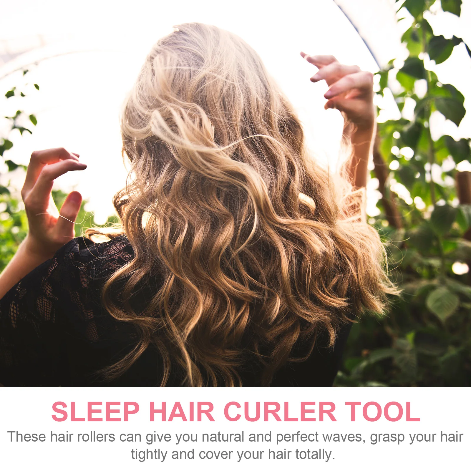 

6 Pcs No Heat Roller Coral Velvet Curls Overnight Sponge Rollers for Long Hair Fleece