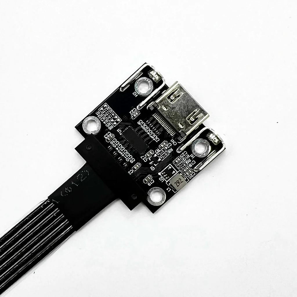 

HDMI-compatible 2.1 Male to Female A-Type Built-in Flat Extension Cable Supports 2K/240hz 4K/144Hz for HDTV Video Extender