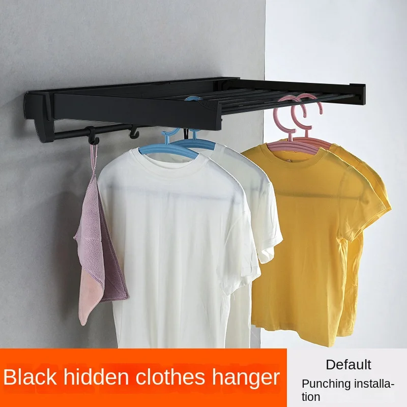 Invisible Folding Retractable Home Balcony Indoor Air Clothes Shelf