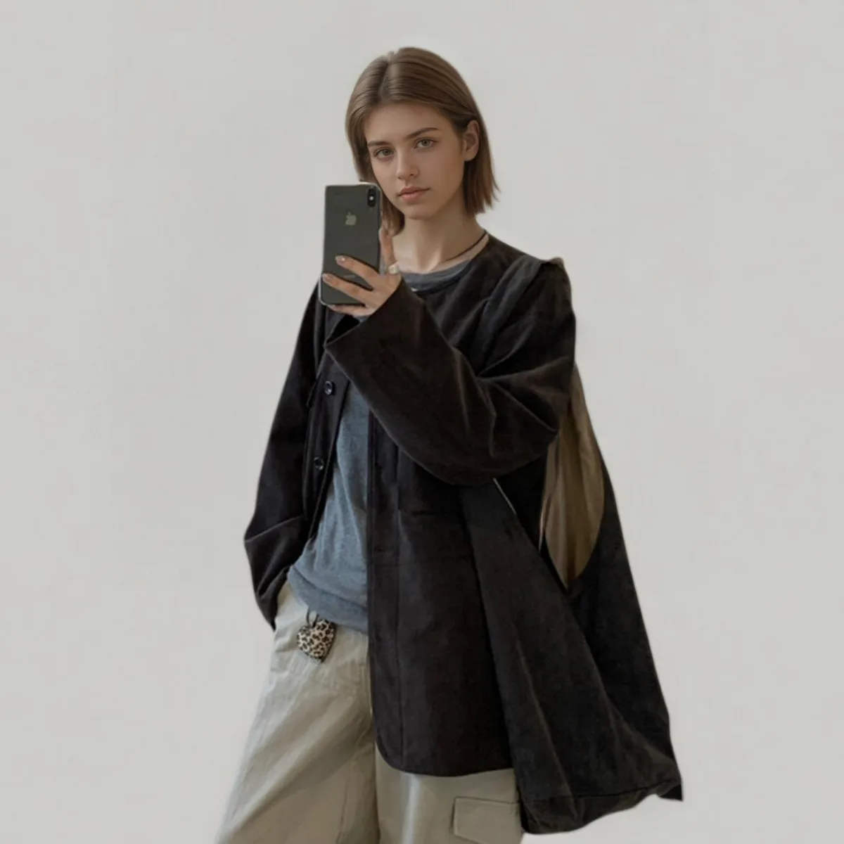 CiCi 2025 معطف قصير لخريف وشتاء للنساء بتصميم عصري وسترة خفيفة الوزن من البوليستر #2