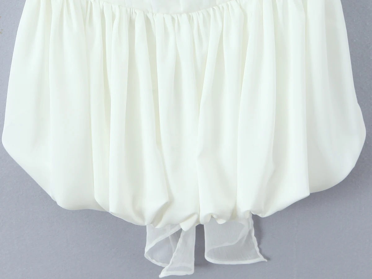 새로운 섹시한 화이트 새틴 패드 브라 리본 타이 보우 홀터 슬링 드레스 여성용 본딩 슬림 로우 웨이스트 볼 가운 BUD 드레스 여성 의류