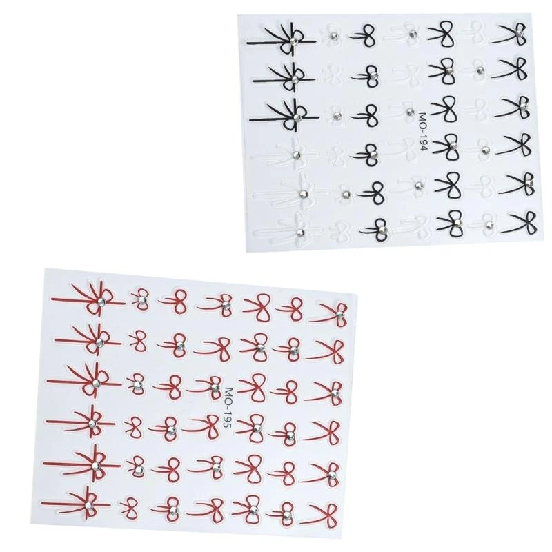 L8RD Easy to Use Stickers DIY Art Decoration Small Bow Manicure Accesories