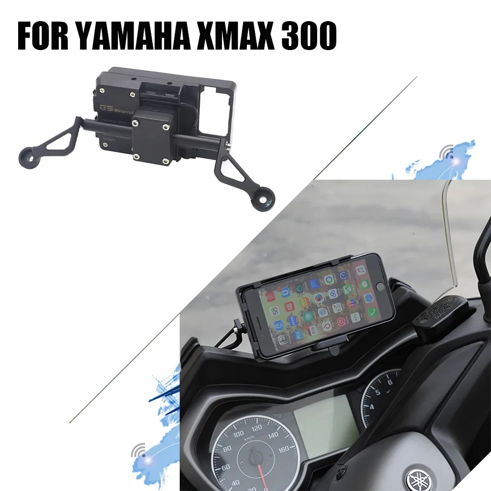 

GPS Smart Phone Navigation Mount Mounting Bracket Adapter Holder accessories FOR YAMAHA X-MAX 300 XMAX XMAX300 NMAX N-MAX 300