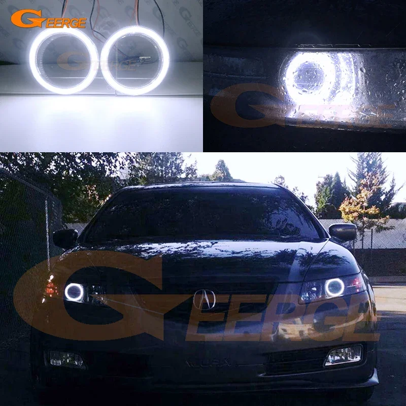 

For ACURA TL 2004 2005 2006 Day Light Excellent Ultra Bright COB Led Angel Eyes Kit Halo Rings