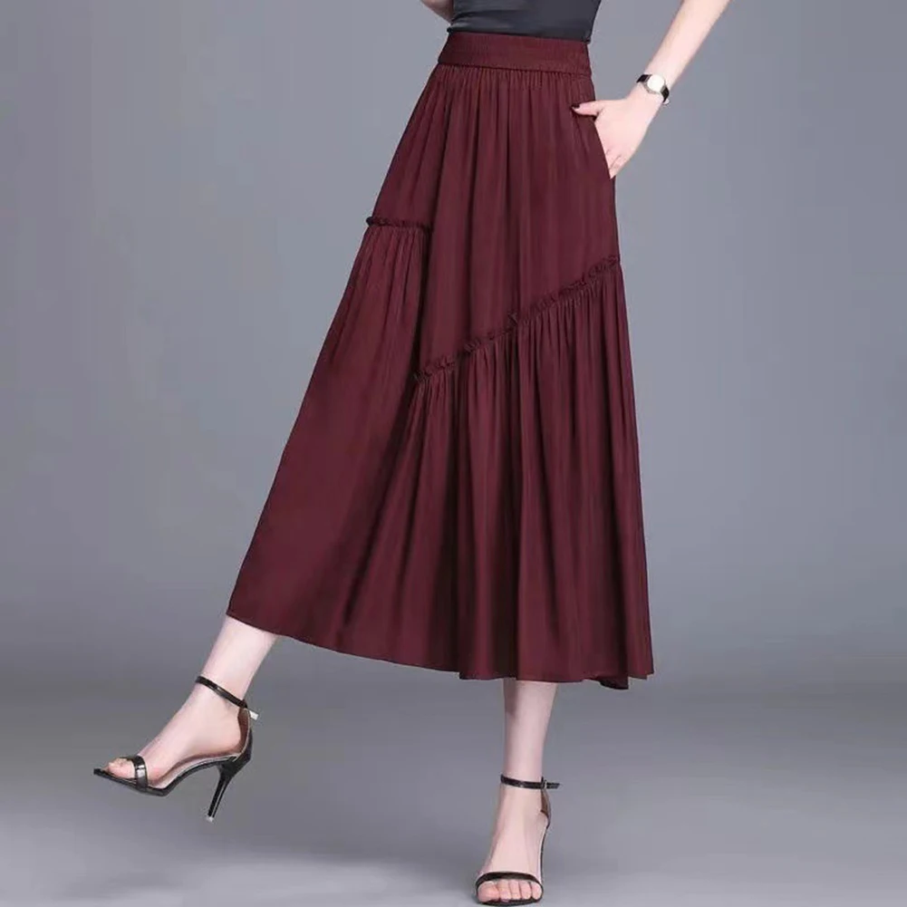 Casual Parties Black A-line Skirt Casual Vintage Pleated Skirt Vintage Style Casual Skirt Daily Wear New Arrival