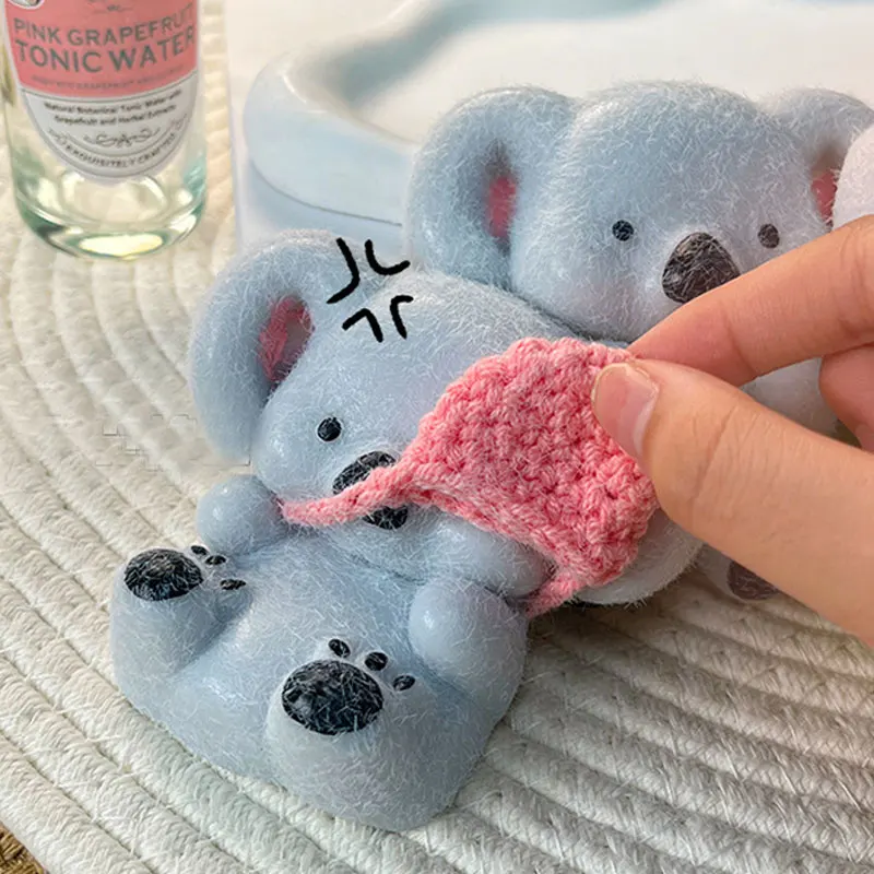 Jouet à presser Koala Kawaii, jouet à rebond lent, Fidget, fait à la main, en Silicone, anti-Stress, Squishy, jouets sensoriels