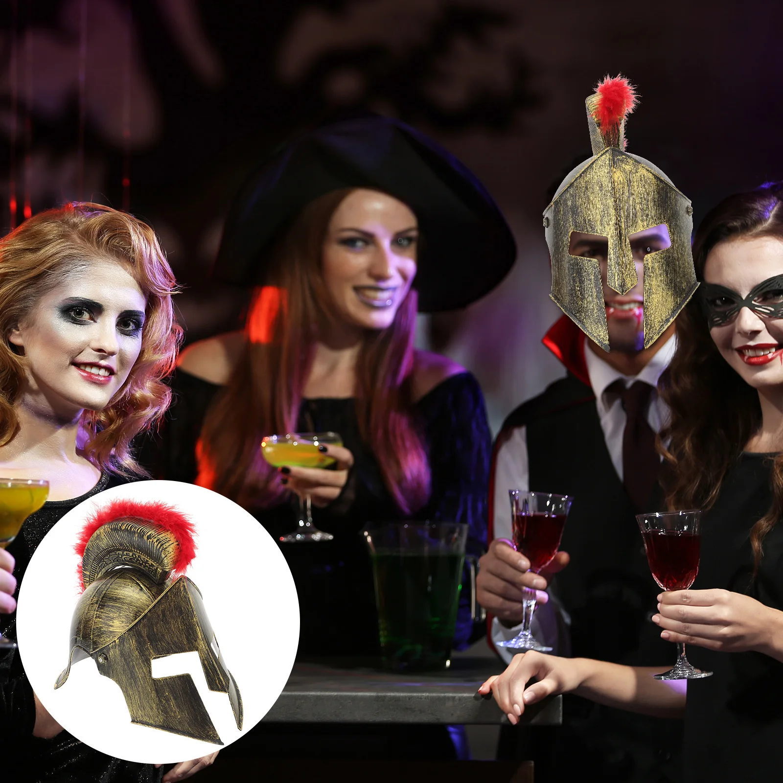 

1Pcs Sparta Warrior Hat Premium Material Party Decor for Masquerade Event Costume Prop Cool Mysterious Look Festival