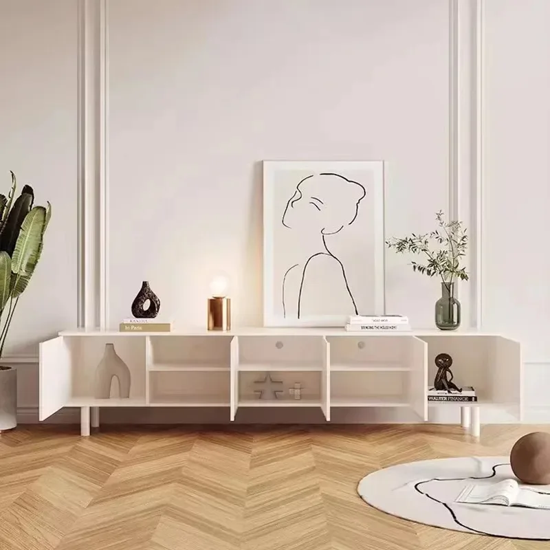 

/*/Luxury White Tv Stand Elegant Storage Simple Display Fashion Interior Tv Cabinet Unique Design Archivadores Home Decoration