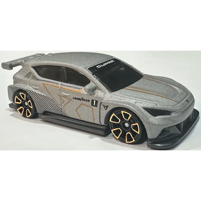 هوت ويلز كوبرا e-Racer رمادي # 72 HW EV Series 1/64 Diecast نموذج سيارة لعبة للأولاد هدية 2025 حافظة H