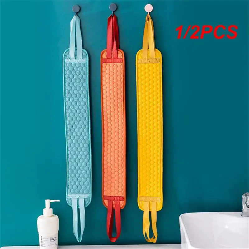 1/2PCS Back Rub Elastic Pull Back Thicken Comfortable Clean Household Strip Bathroom Frosted Suspension Deep Decontamination