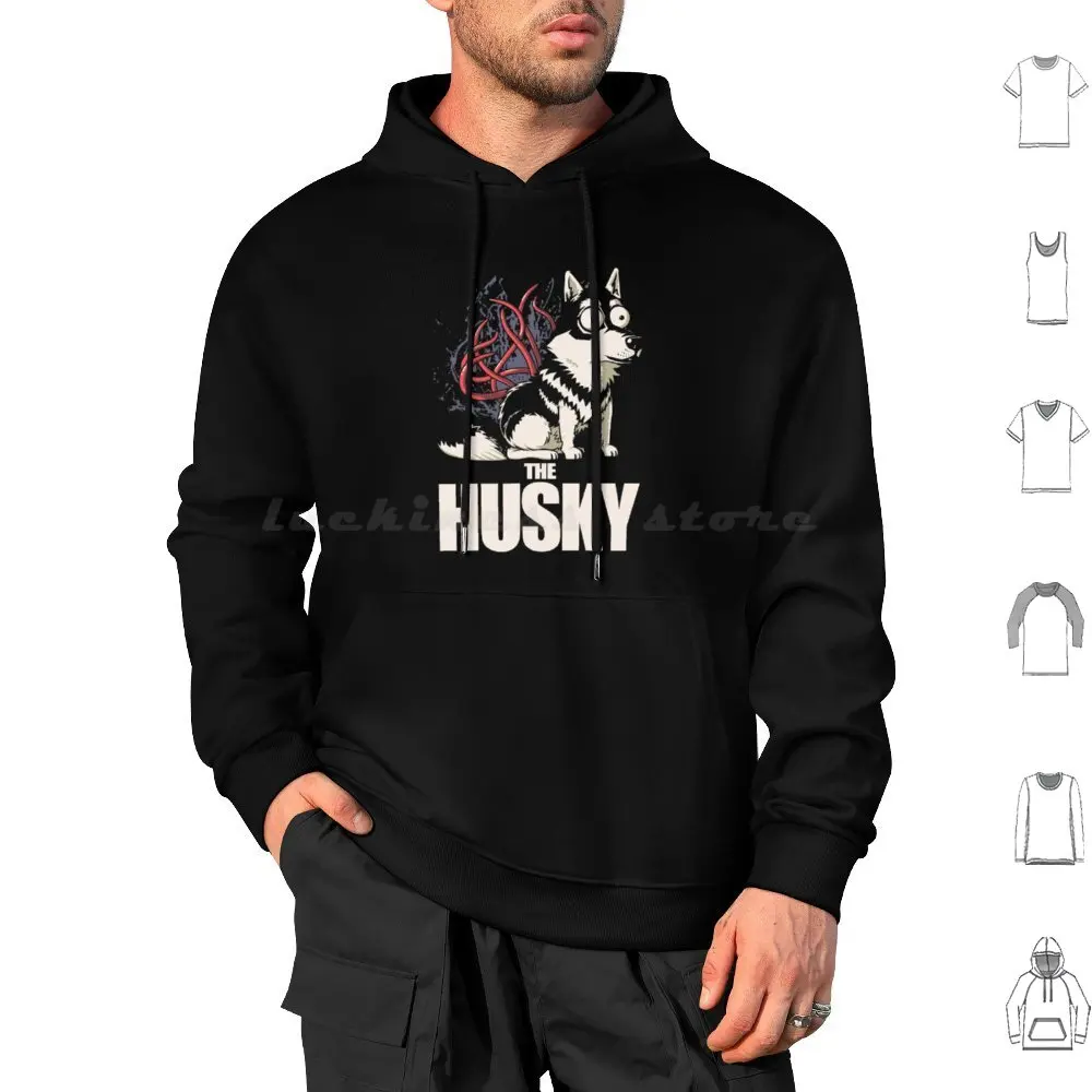 

The Husky Hoodies Long Sleeve Husky Thing Carpenter Dogs Cinema Worship Retro Freak Geek Terror Cinephile Parody Humor