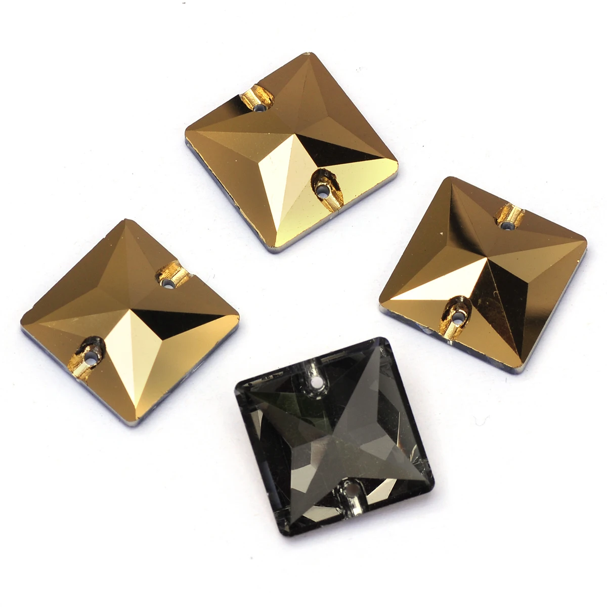 PUBRILEX Aurum All Shapes Aufnähbare Strasssteine Großhandel Neue Nähsteine mit abgeschrägten Kanten für Kleidungs- und Schmuckdekoration – Detail 11