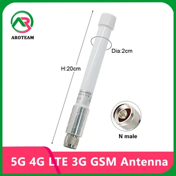Banda completa 5G 4G LTE 3G GSM Helium Hotspot Miner amplificador FRP antena 600 ~ 6000Mhz 8dbi Omni WiFi para exteriores antena de fibra de vidrio
