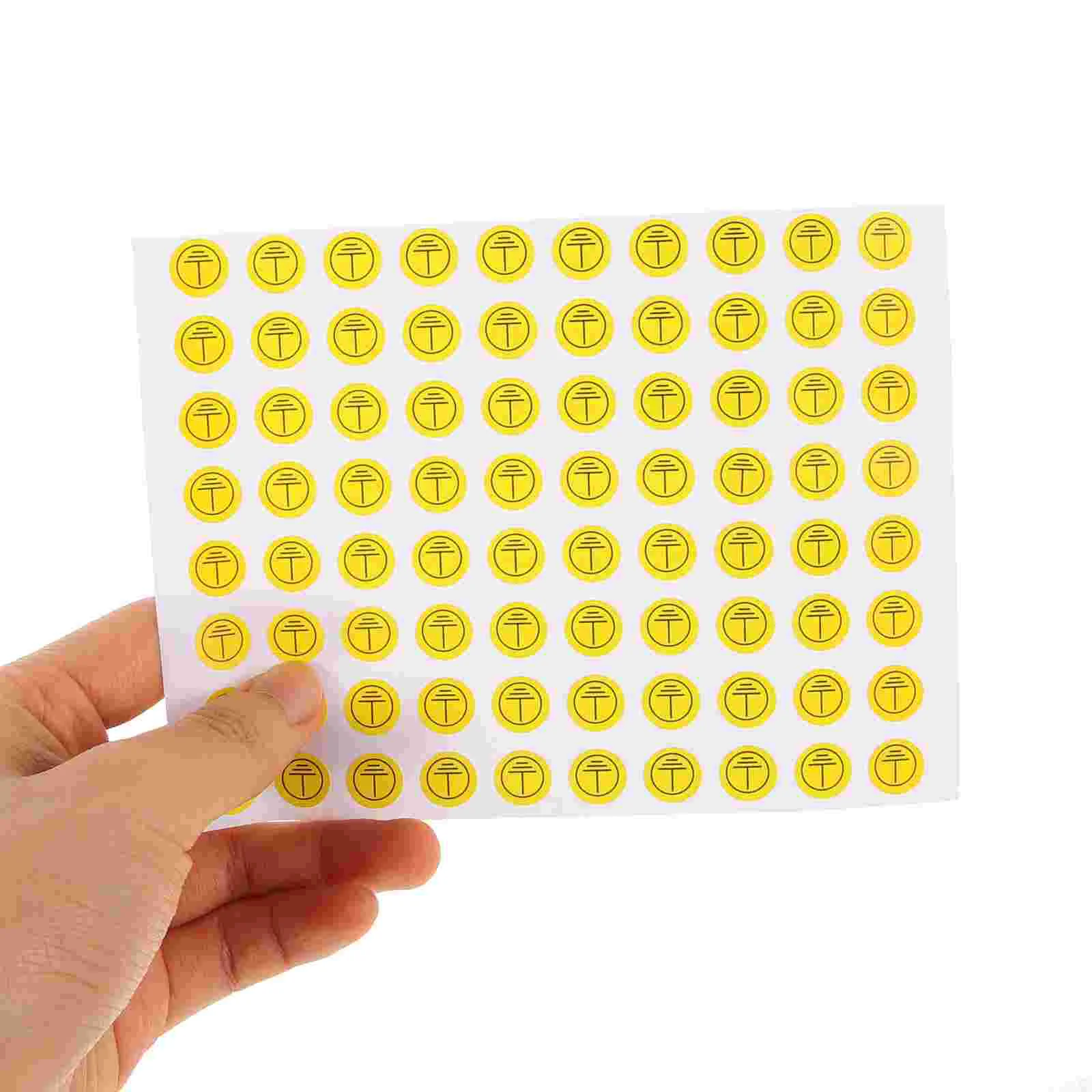 800 Pcs Stickers Grounding Sign Symbol Decals Electric Panel Line of Fire Labels Warning Yellow Mechanic Travel