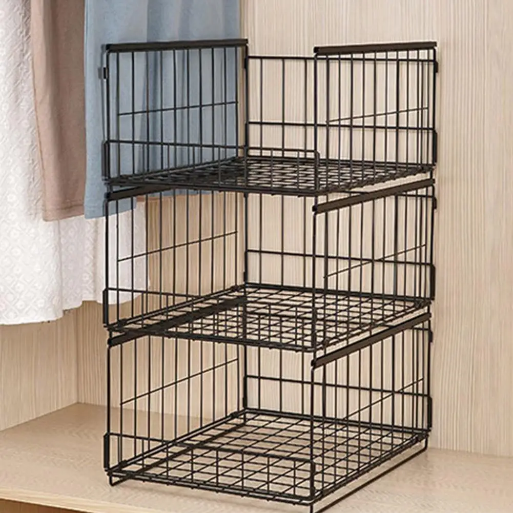 

Drawer Storage Shelf Stackable Sliding Rail Wardrobe Organizer Efficient Closet Cupboard Storage Solution for Clothes Pants