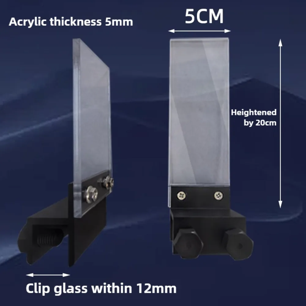

Clear Acrylic Fish Tank LED Light Holder Aquarium Lamp Hanging Aquarium Fixtures Support Stands Box with Aluminum Bottom 2 Pcs
