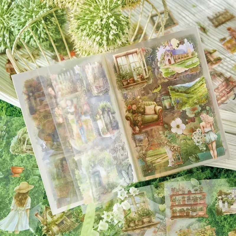 

20Pcs Stickers Four Seasons Teenage handbook material Package travel Dairy Supplies decorative sticker book Scrapbook 148*105mm