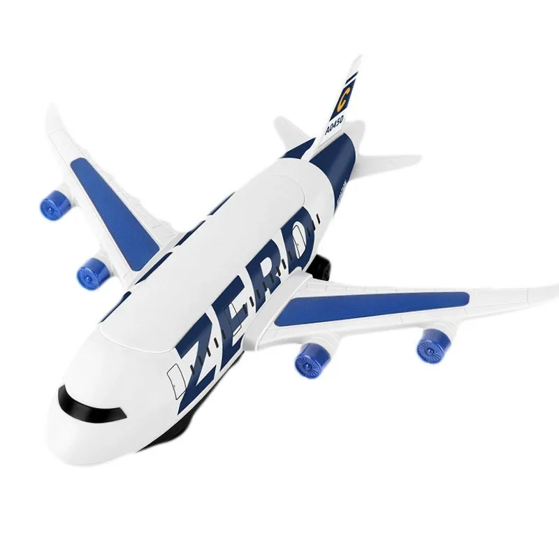 Electronic Airplane Model Realistic Passenger Plane With Automatic Rotation Aviation Model Sounds & Flashing For Birthday Gift